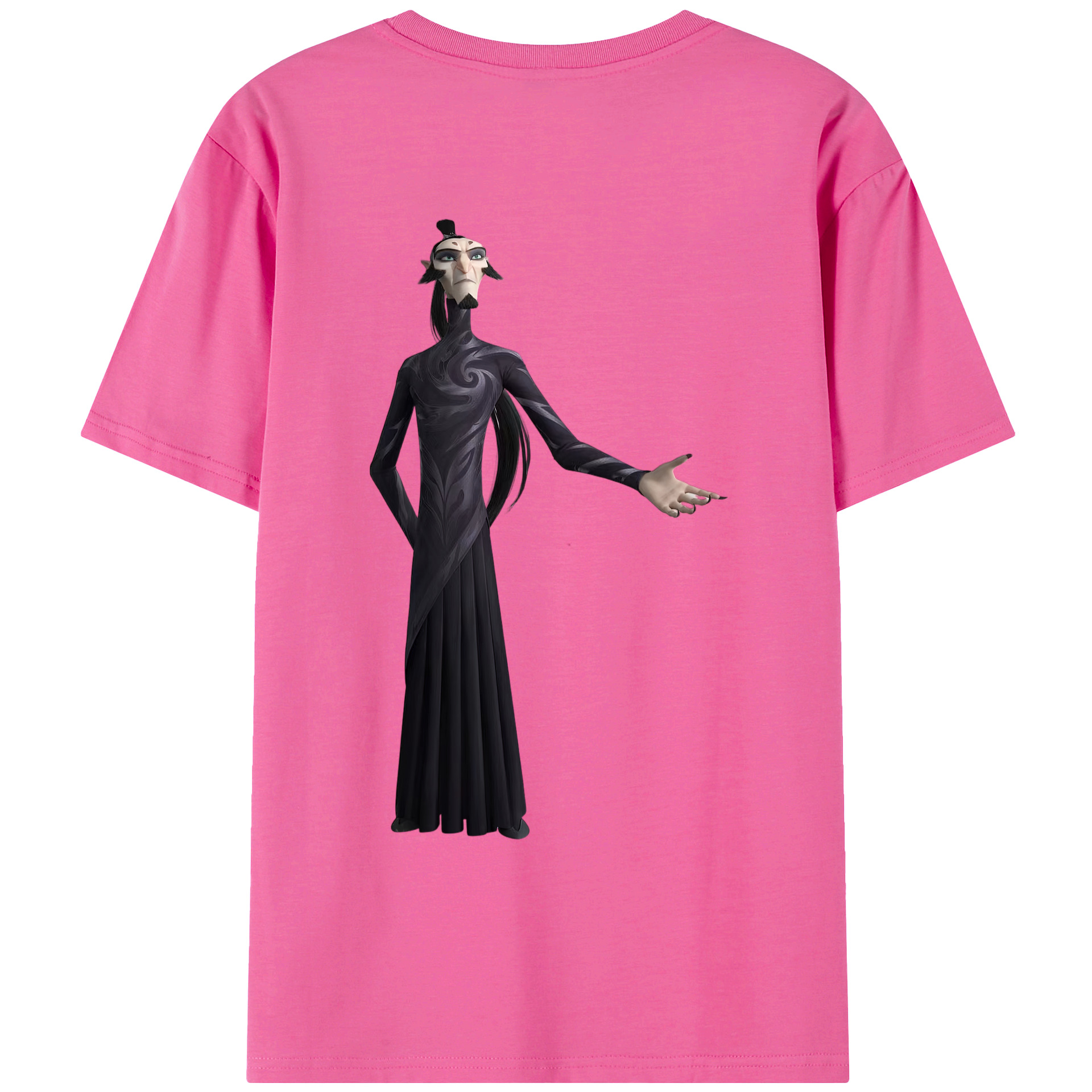 （画像用） Ne Zha 2 ナタ 魔童の大暴れ レディース半袖Tシャツ(バックプリント)